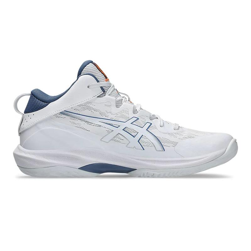 Asics Gel-Hoop V17 Minimalista Absorción de Impactos Antideslizante Duradero Zapatillas de Baloncesto de Caña Baja Hombre zapatilla Blanco Azul 1063A096-102
