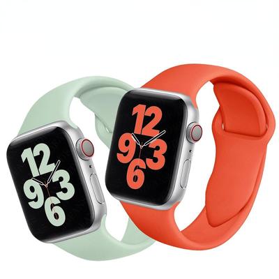 Silikonarmband für Apple Watch Band 44mm 45mm 42mm Armband Armband iWatch 40mm 38mm 41mm Correa Apple Watch Serie 6 5 4 3 SE 7