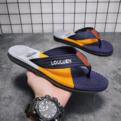 Chanclas ligeras de verano a la moda para hombre, zapatillas de playa para el hogar, chanclas de playa, mocasines de interior a juego.