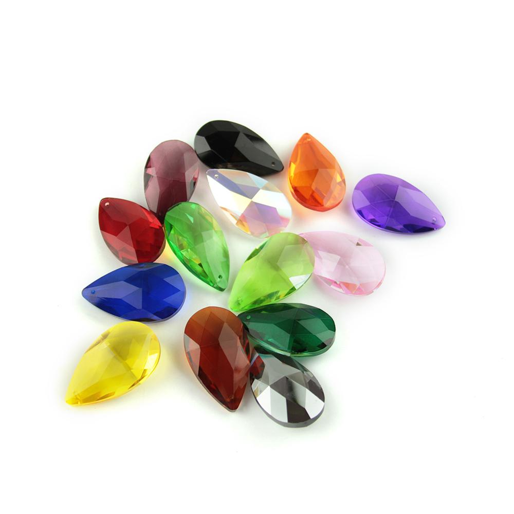 50Mm Tear Drop Crystal Lighting Pendants Glass Ceiling Chandeleir Parts Beads Garland Strand Accessories Wedding Party Decor