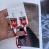 Type a B O AB Plasma Blood Bag Earrings PVC Halloween Jewelry Funny Blood Bag Necklace  Cosplay