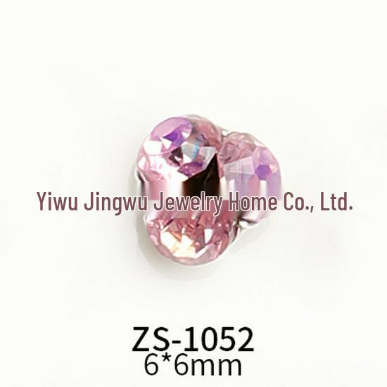 New Hot-Selling French Blush Crystal Diamond Nail Art Jewelry: Super Whitening Pink and Tender Design