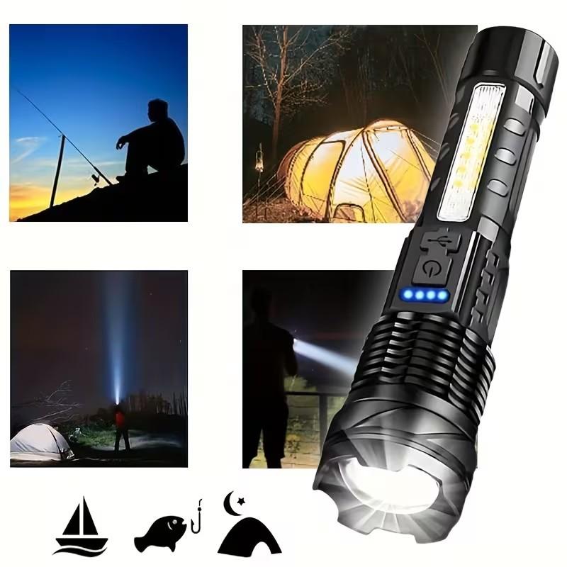 Portable Adjustable-focus LED Flashlight for Home Flashlight Night Camping Flashlight