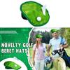 Morsom Golfer Beret Hatt Temafest Hodeplagg med Golfball Flagg Dekorasjoner for Fest Kostymetilbehør og Utstyr