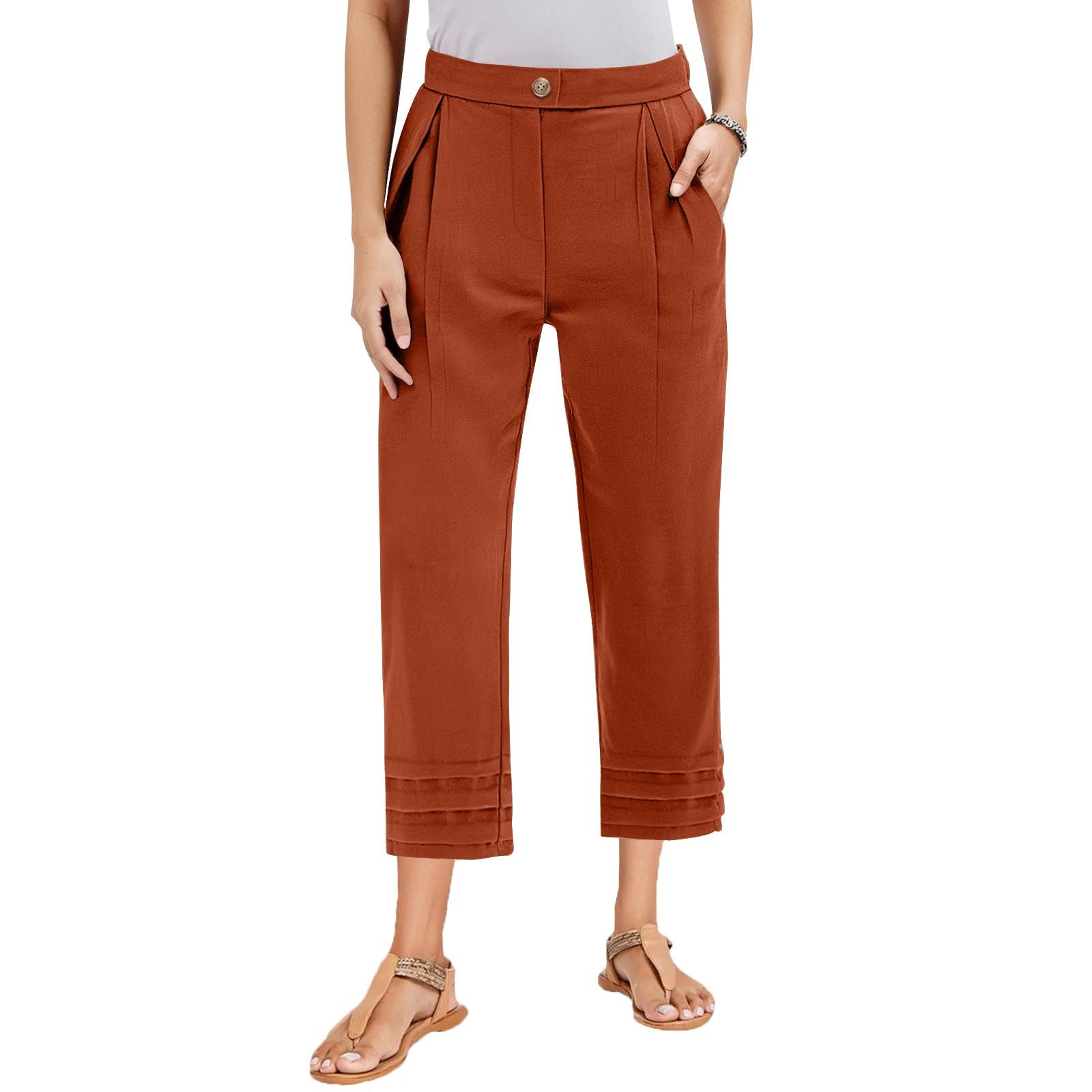 

Женские летние повседневные брюки из хлопка и льна с завязками на высокой талии и карманами XXL