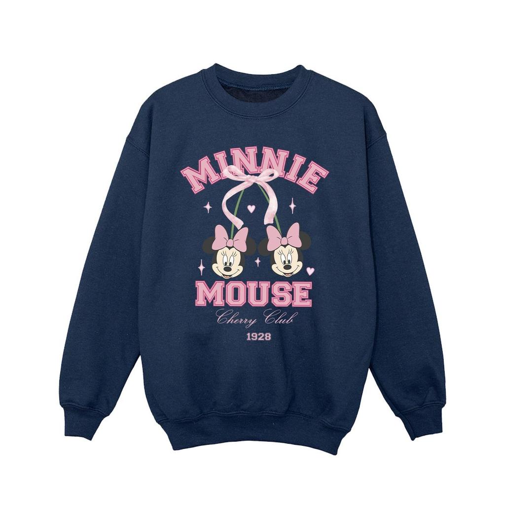 Disney Girls Cherry Club Minnie Mouse Sweatshirt