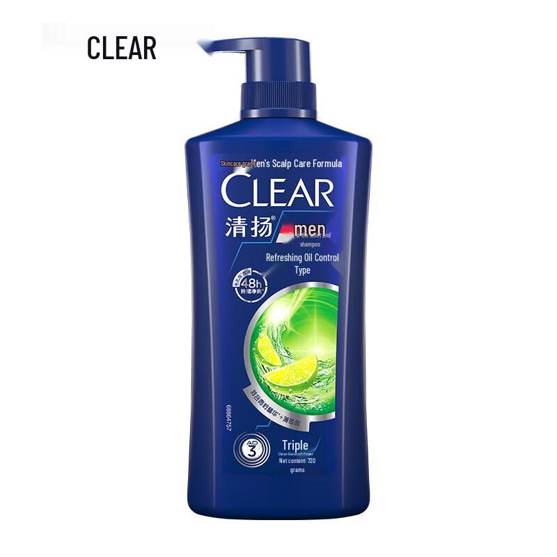 Clear Men Deep Clean Anti-Dandruff Shampoo, Refreshing Oil Control