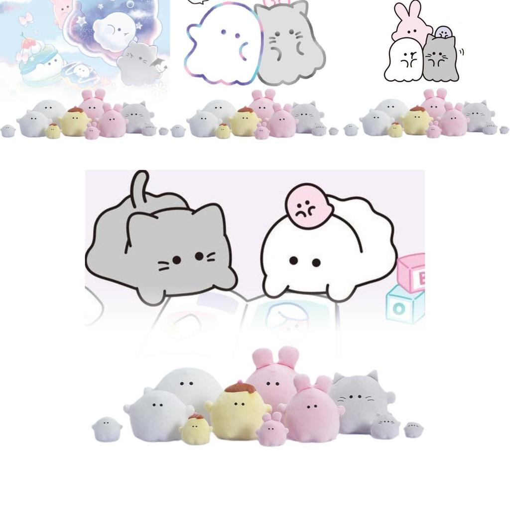 Adorable Yuyou Family Plush Dolls Cute Animal Figurines Soft Comfort Toys For Girls Gifts