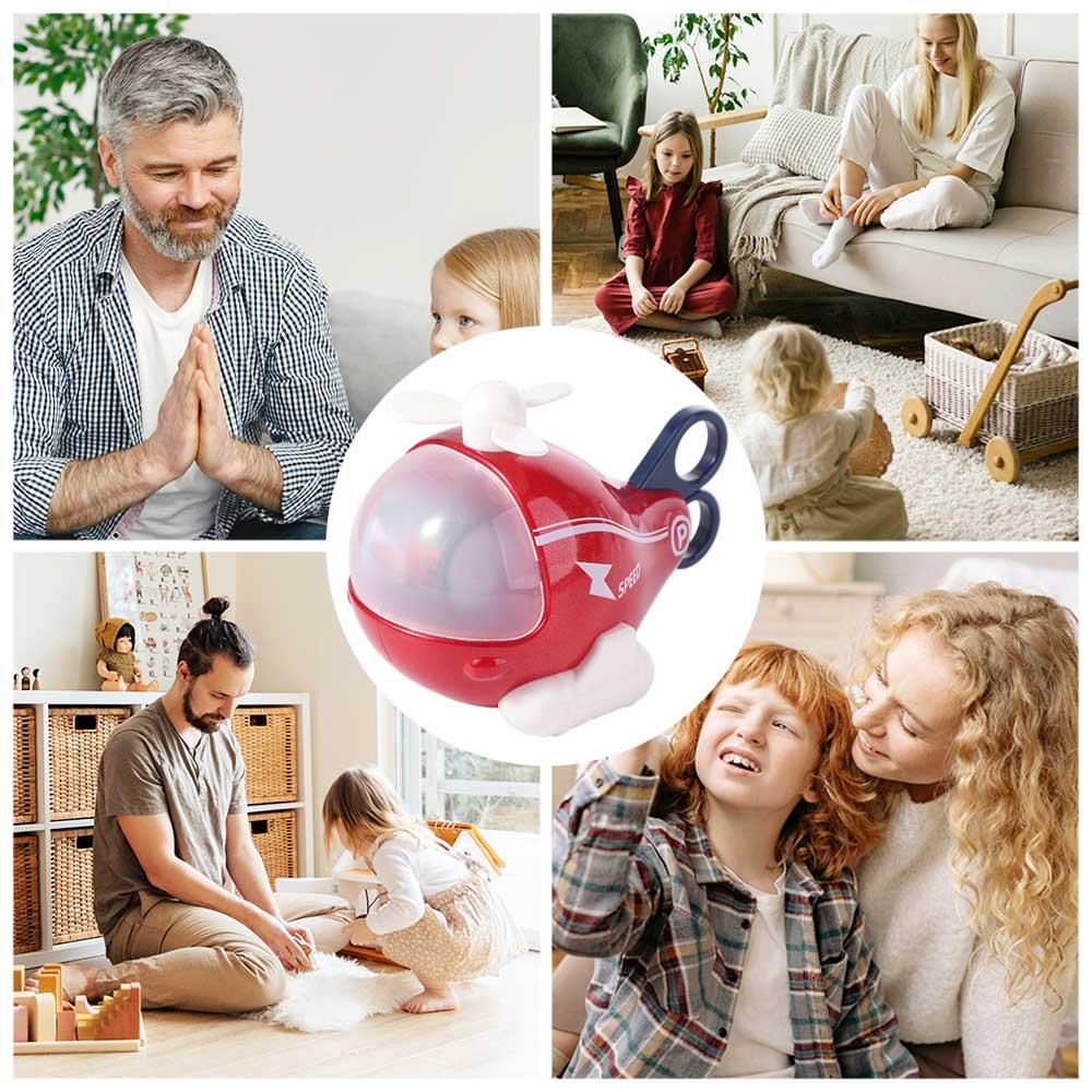 Pencil Eraser 6 In 1 Desk Stationery Detachable Stationery Helicopter Toy  Desk Decor