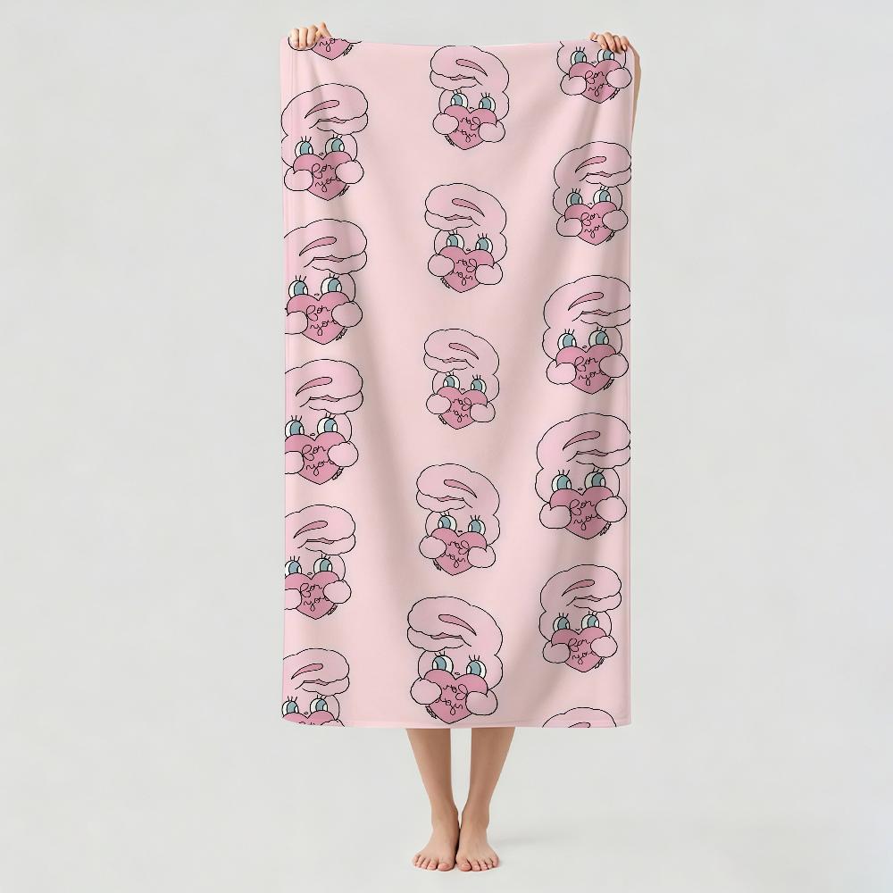 Cartoon Esther-S Bunny Towel Drying Bath Towel Applicable To Light Swimming Camping Yoga Beach Out