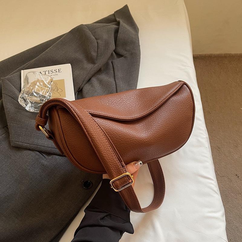 2025 summer new women's bags large-capacity casual tote bags messenger casual fashion solid color dumpling bags