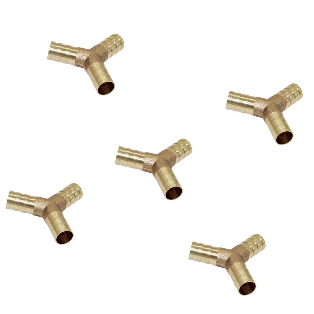 2 Stk.Widerhaken Schlauch Tee Y-Form 3 Wege Adapter Tischler 8mm Messing 2 Stk.Widerhaken Schlauch Tee Y-Form 3 Wege Adapter Tischler 8mm Messing