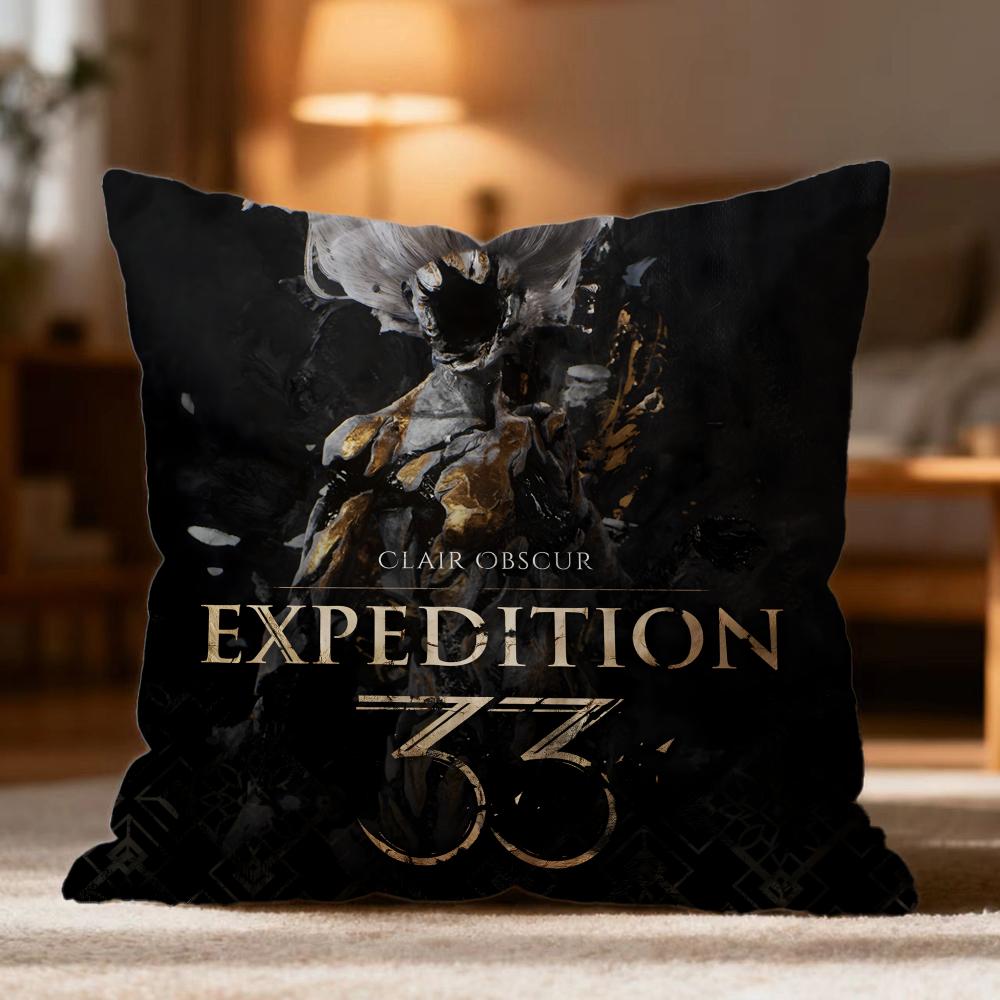 Hot CClair Obscur Expedition 33ew Cushion Cover Soft Washable Pillow Case Multi-Scene for Couch Bed Travel Office Use