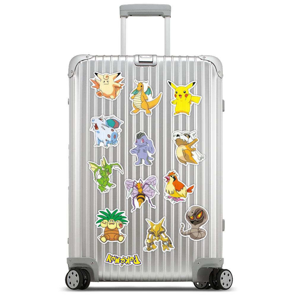 50 Pokémon Stickers For Children, Cute Pets, Pokémon Graffiti, Pikachu, Computer Suitcase