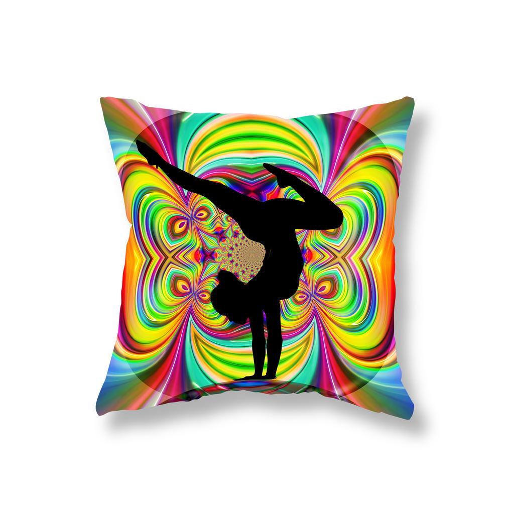 Meditation Buddha Kissenbezug Sofa Dekoration Zimmer Nachttisch Büro Spiel Stuhl Kissenbezug Home Decor Kissenbezug 45x45cm