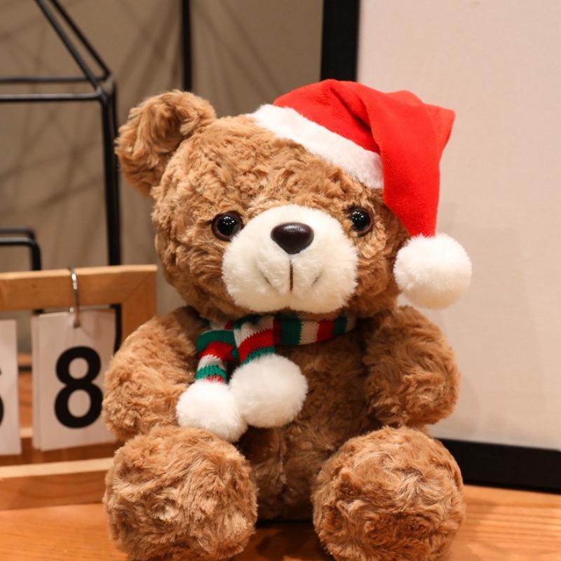 Christmas Cute Doll Birthday Gift Teddy Bear Cloth Doll Soothing Plush Toy Children's Doll
