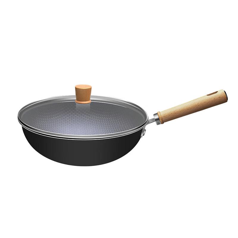 San Jiao Long Honeycomb Non-Stick Iron Wok