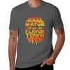 Design For Mayor Of Flavor Town Tshirt Large Size Loose Casual Tee