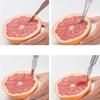 1 Stück Edelstahl Orangen-Schäler & Gemüseschneider - Sicheres & Vielseitiges Küchengerät zum Schneiden von Obst & Gemüse, Obst-Vorbereitungswerkzeug