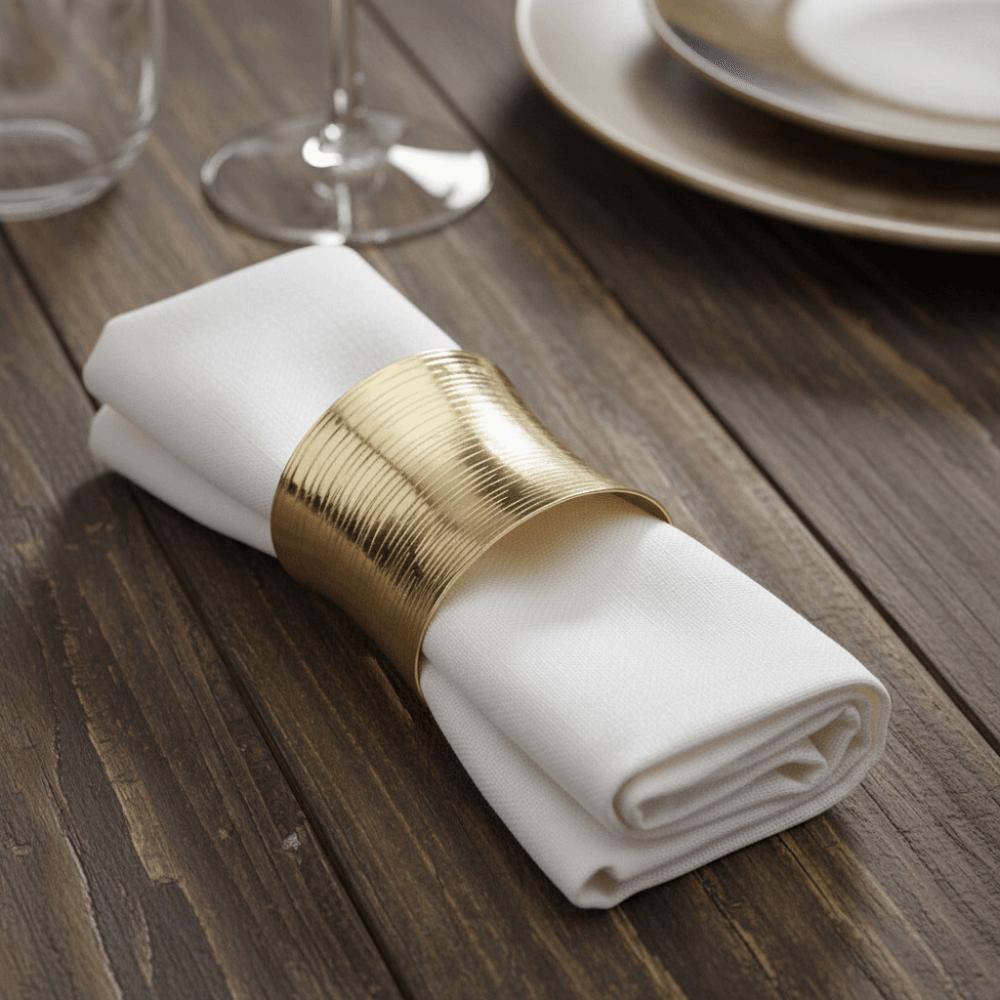 6PCS Luxurious Western-style Napkin Buckle Modern Festive Napkin Buckle Napkin Ring  Event Decor