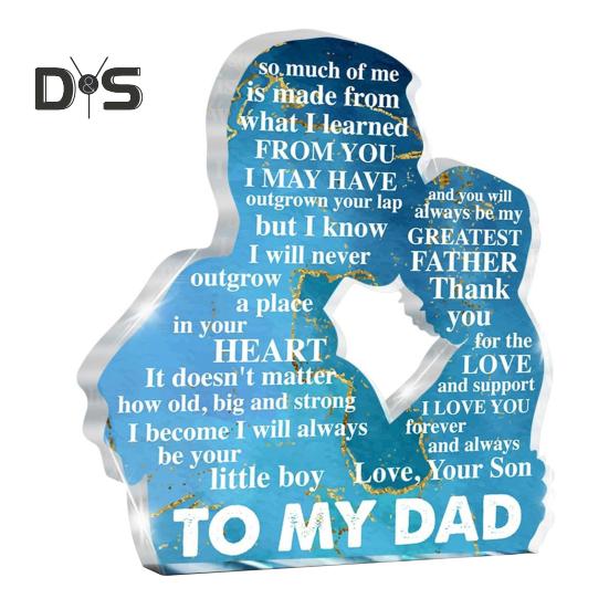 

Семья Любовь Акриловый Орнамент Отец Мать Ребенок Силуэты Орнамент Настольный Отдельно стоящий Акриловый Блок для Домашнего Офиса Декор День Святого Валентина B