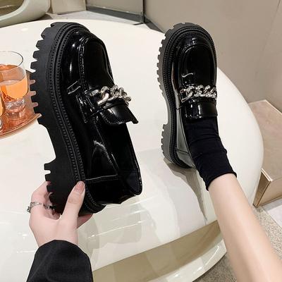 Scarpe Donna Stile Britannico alla Moda 2026autunno Nuovi Mocassini Donna a Suola Spessa Comodi Antiscivolo Scarpa in Pelle Donna Zapatos De Mujer