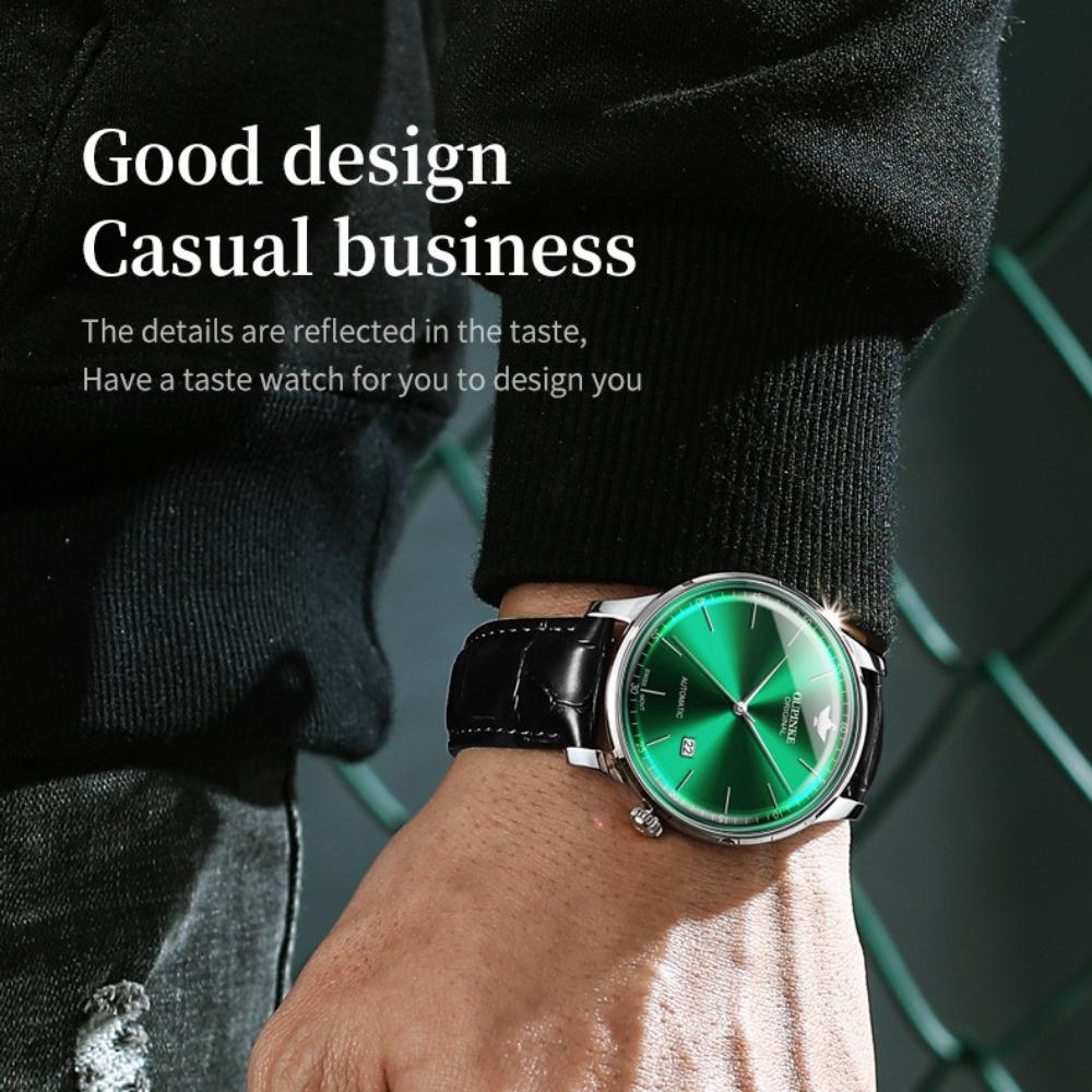 OUPINKE Montres Homme Horlogerie Mécanique Mode Montres Haut de Gamme