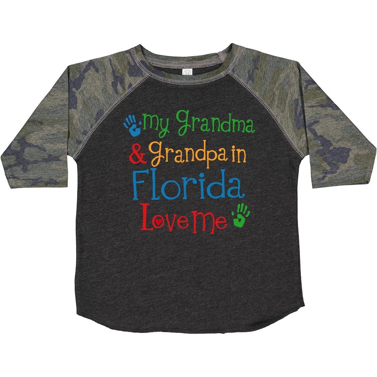 Inktastic Florida Grandma Grandpa Loves Me Toddler T-Shirt State Clothing Childs 100