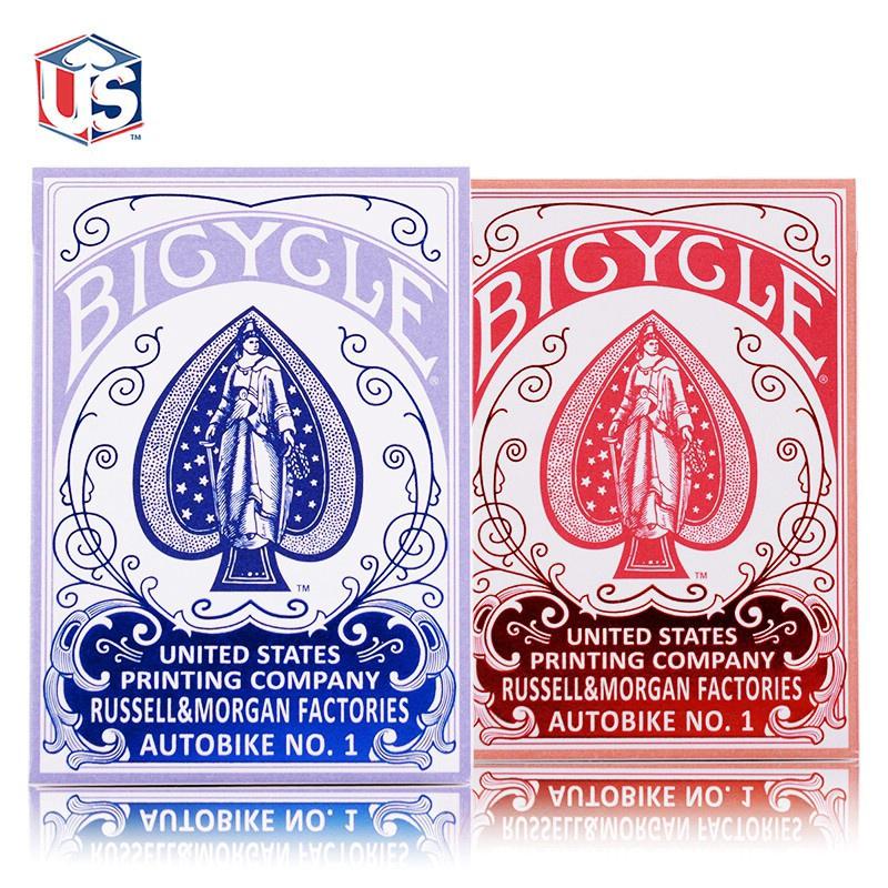Bicycle AUTOBIKE No.1 Playing Cards Blue/Red Retro Deck Card Games Magic Tricks