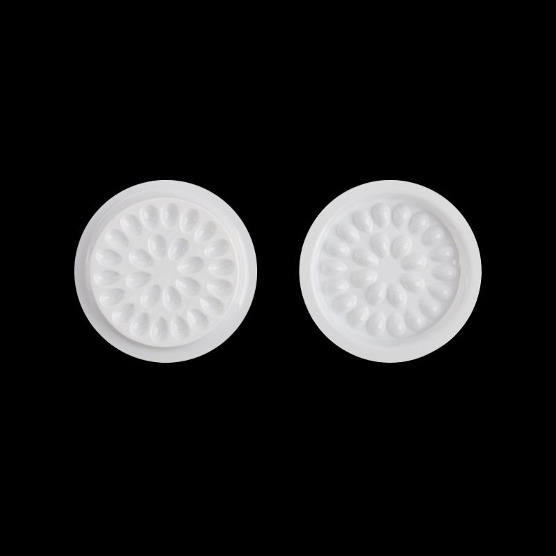 20/100pcs Eyelash Glue Stand Holder Eyelash Extension Supplies Adhesive Pallet Plastic Gasket Eye Lashes Glue Pads Makeup Tool white 100pcs