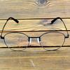 Full-Rim Black Titanium Oversized Round Optical Glasses Frame – Lightweight Metal Eyewear for Men and Women