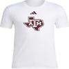 Adidas Mens House of Texas A&m University T-shirt
