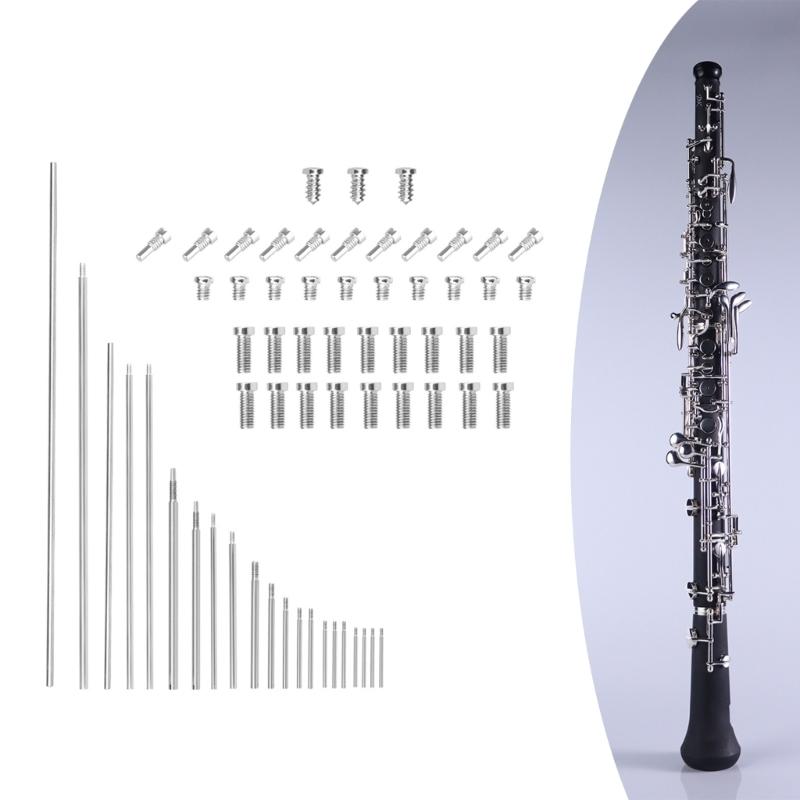 Complete Oboe Instrument Care Set Practical Oboe Repair Set Steel Texture for Part Restoration and Component Upgrades