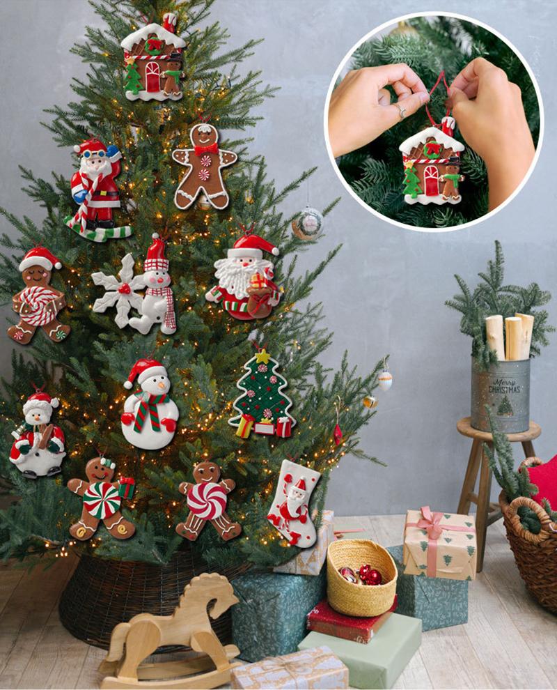 Soft Clay Christmas Decorations Pvc Christmas Gift Ideas New Christmas Decoration Product Approximately 9 * 6cm For Festive Gift