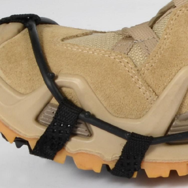 Antislip Ice Shoe Crampons with Spikes for Winter Outdoor and Skiing, 24 Teeth Ice Snow Spikes Grip for Boot and Shoe