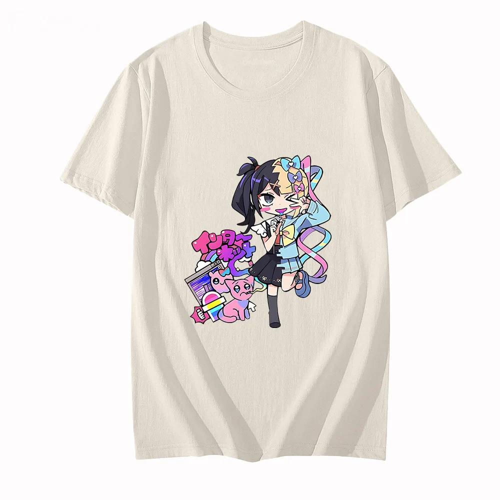 NEEDY GIRL OVERDOSE T-shirt 100% Cotton Tshirts Anime Clothes Kawaii Girl Graphic T Shirts Men/women Summer Shirt