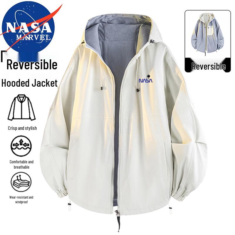 NASA MARVEL Men's Reversible Hooded Jacket