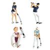 1:64 Scale Hand Painted Resin Collectible Figure Miniature Model Accessories Realistic Golf Player Figure Model Gift
