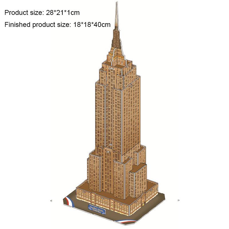 Big Size Children's 3D Paperboard Puzzle House Villa Castle Building Model for Kids Handmade DIY Assembly Puzzle Toys Gift