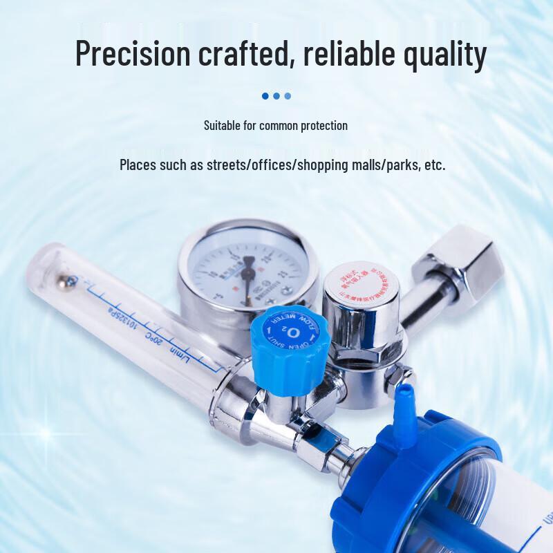 Oxygen Cylinder Pressure Gauge and Float Type Inhaler