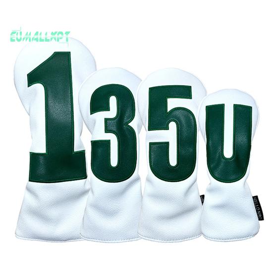 Potah hlavy golfové hole z umělé kůže – pro řidiče, Fairway Woods, Hybridy č.1/3/5/U, Soft Velvet Lining, Putter Head Protector