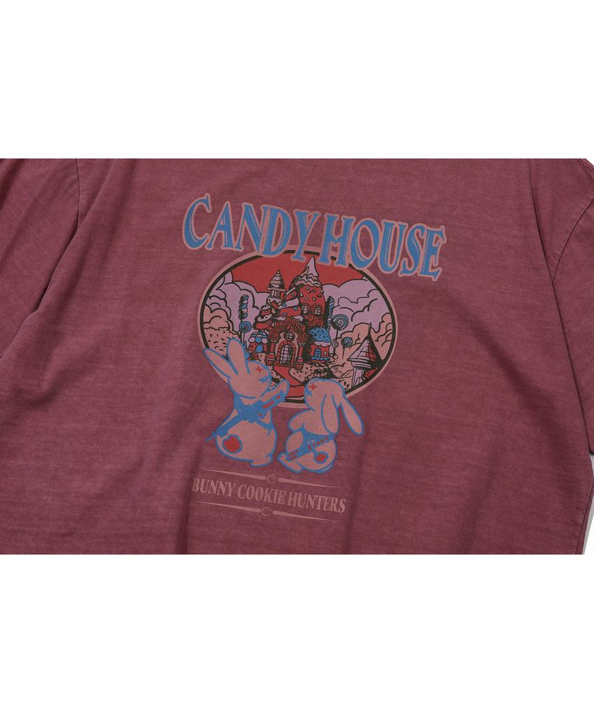 CPGN STUDIO Candy House Pigment Short Sleeve T-Shirt Dusty Pink