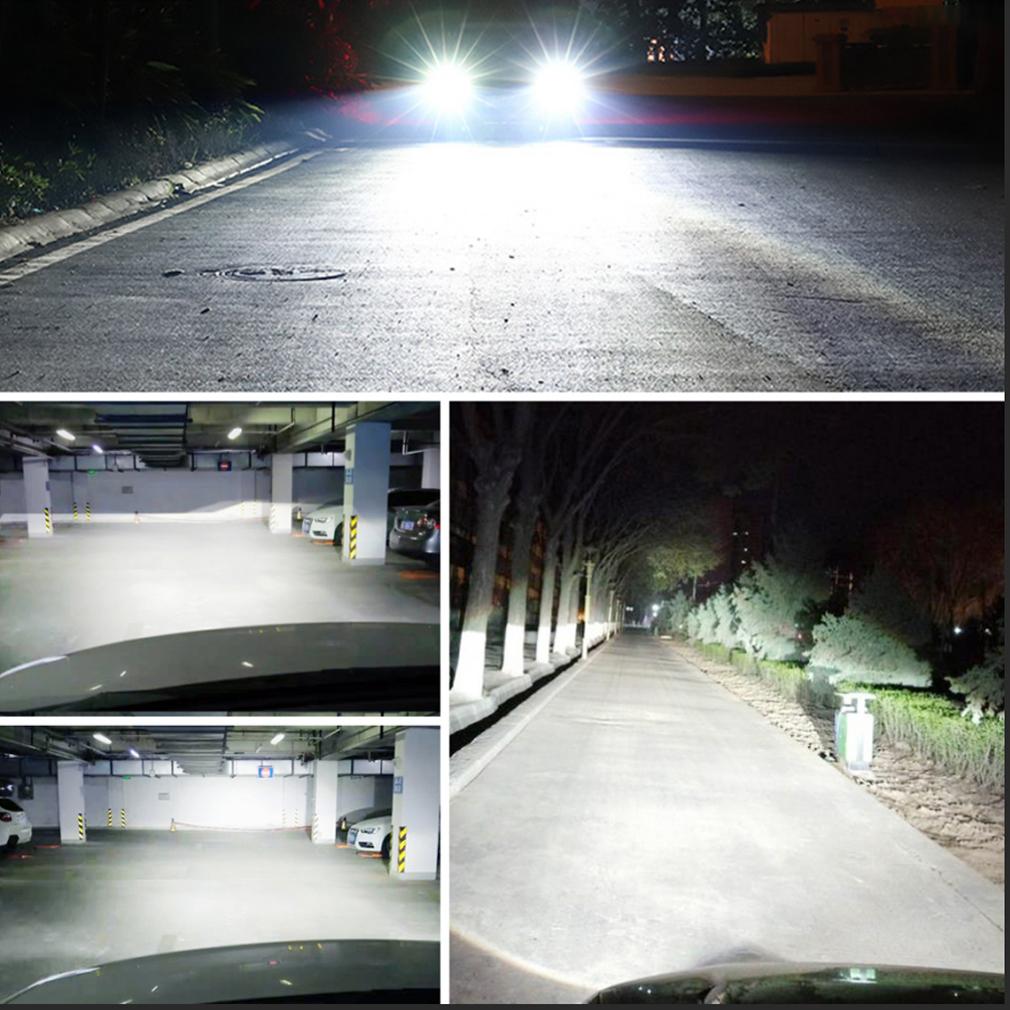 2Pcs H11 H8 H9 LED Fog DRL Bulbs 9005 HB3 9006 HB4 CSP Chip Led Foglights Daytime Running Light 6000K White Super Bright Lamp