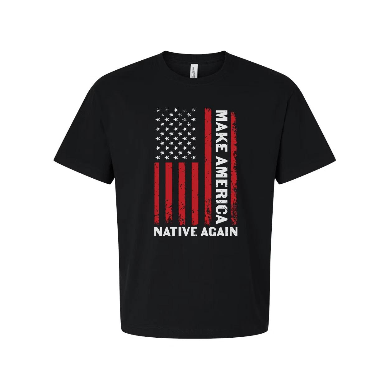 Make America Native Again Flag Unisex Tee S