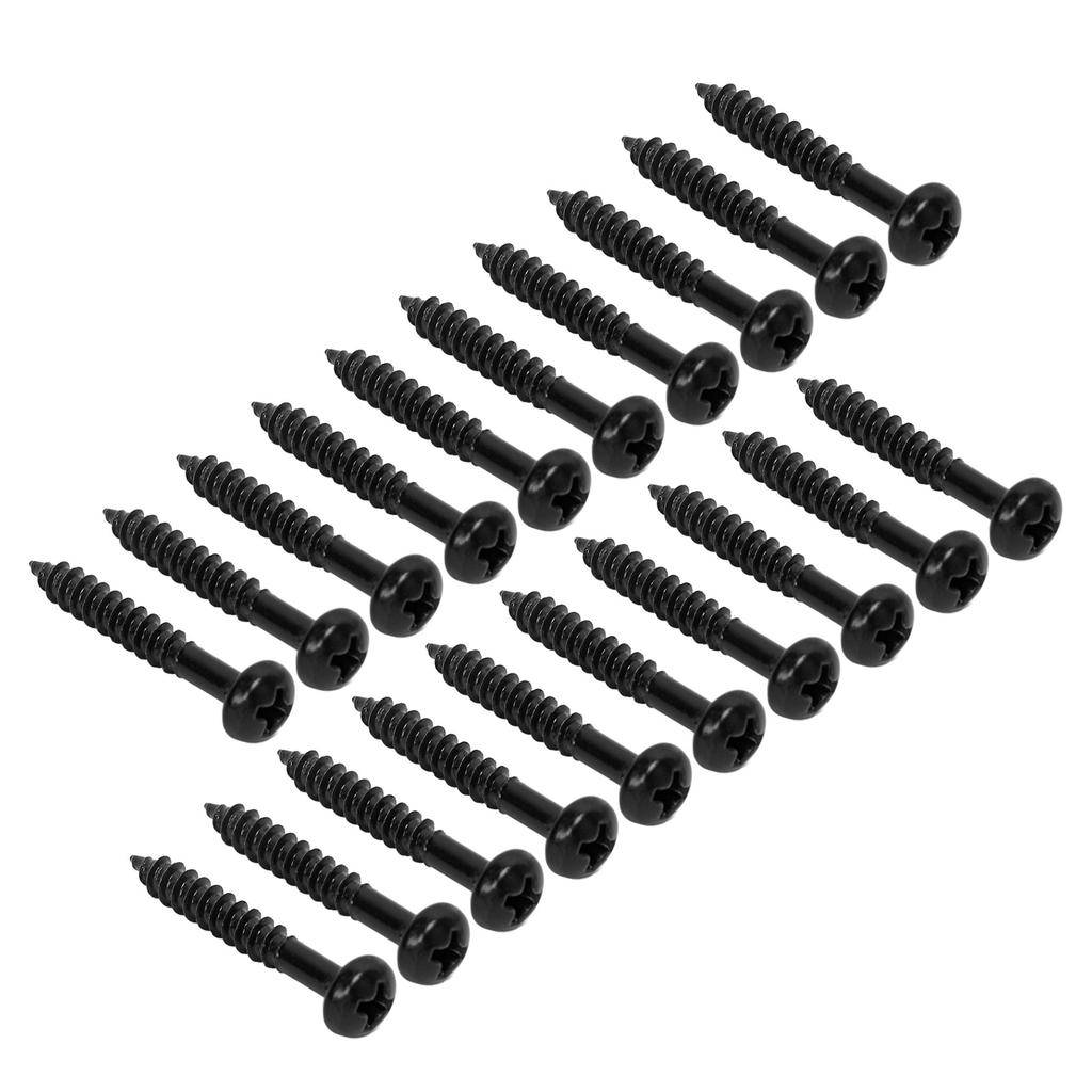 20 Pcs Pickup Mounting Screws Metal High Strength Replacement Electric Guitar Bass Pickup Screw