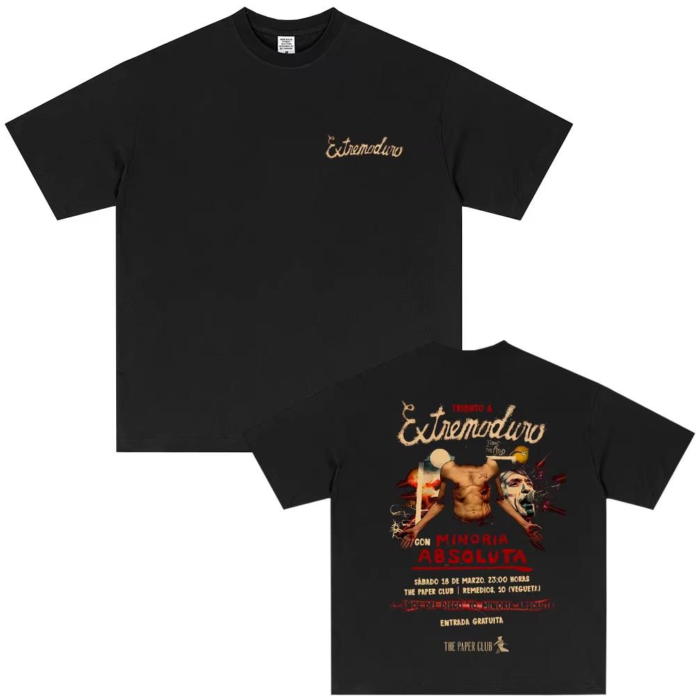 

Rock Band Extremoduro Yo Minoria Absoluta Graphic Tshirts Men Women Fashion Casual T Shirts Male Gothic Vintage Streetwear L