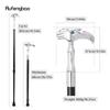White Luxury Decorative Cosplay Flexible Cane Elegant Fashion Eagle Adjustable Cane Cosplay Alloy Crosier Vintage  Stick 105cm