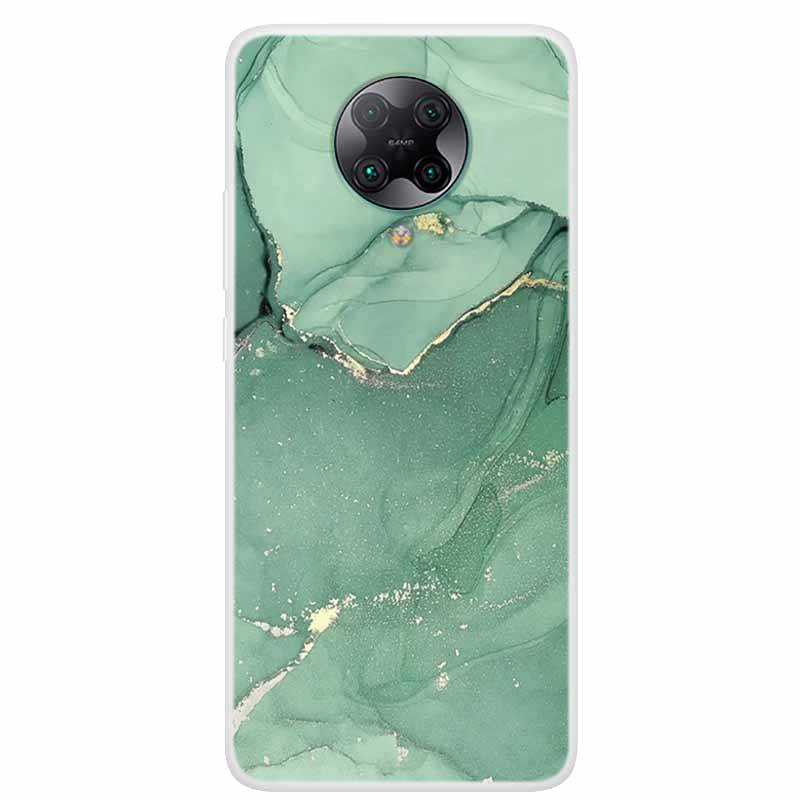 For Poco F2 Pro Case 6.67'' Clear Marble Soft TPU PocoF2 Pro F 2 F2Pro Phone Cover For Xiaomi Poco F2 Pro Shells Cartoon Fundas