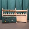 Elegant Wood Rings Holder Necklace Display Stand Fashionable Jewelry Display Rack Wood Texture for Jewelry Organization