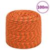 Vidaxl Sailing Linka, Orange, 6 Mm, 100 M, Polypropylene